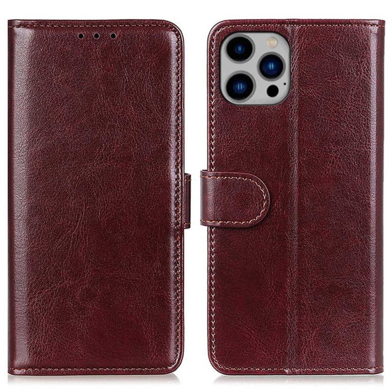 Custodia in pelle iPhone 14 Plus Finezza In Ecopelle