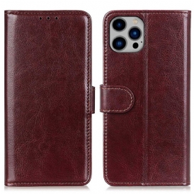 Custodia in pelle iPhone 14 Plus Finezza In Ecopelle