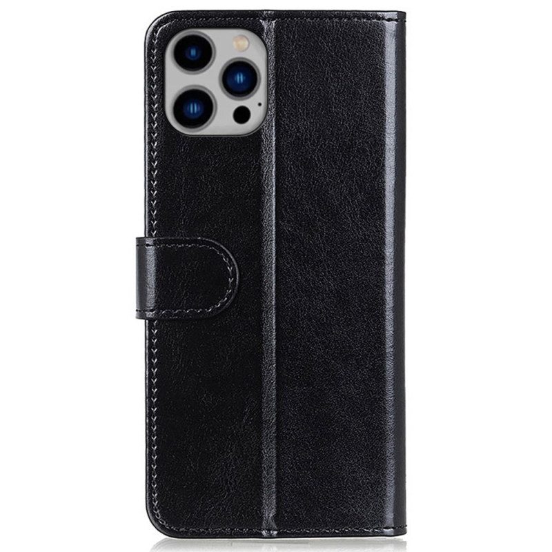 Custodia in pelle iPhone 14 Plus Finezza In Ecopelle