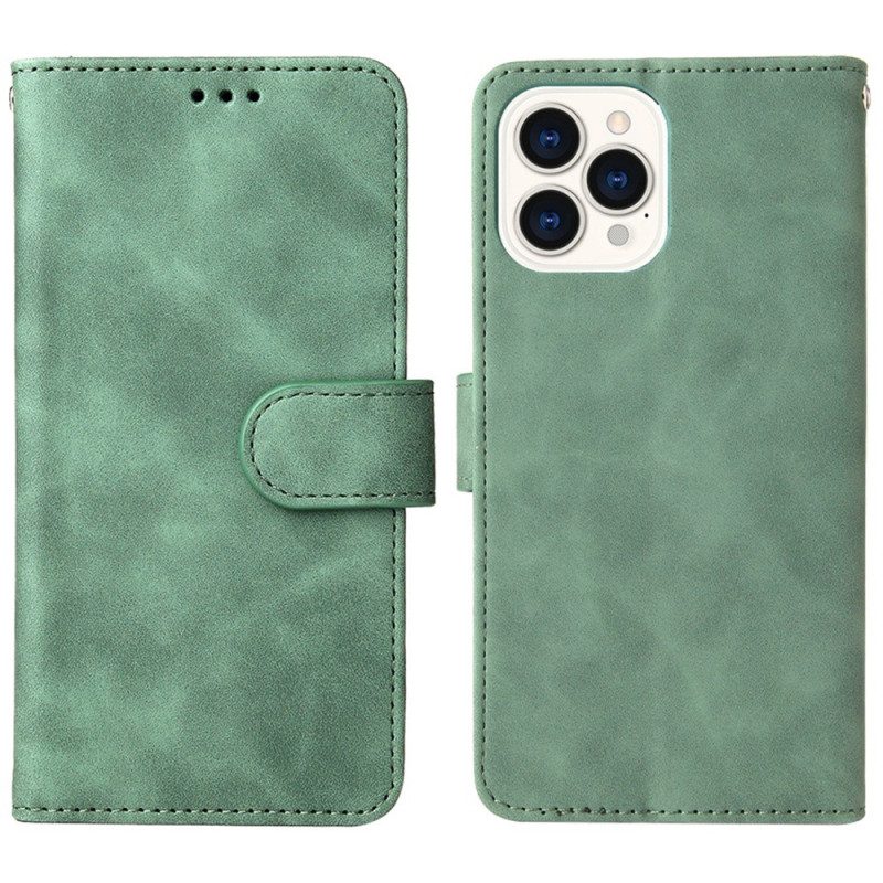 Custodia in pelle iPhone 14 Plus Tocco Di Pelle