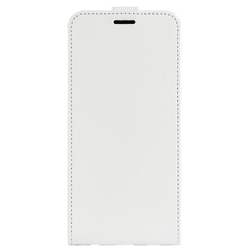 Folio Cover iPhone 14 Plus Custodia in pelle Flap Verticale Retrò