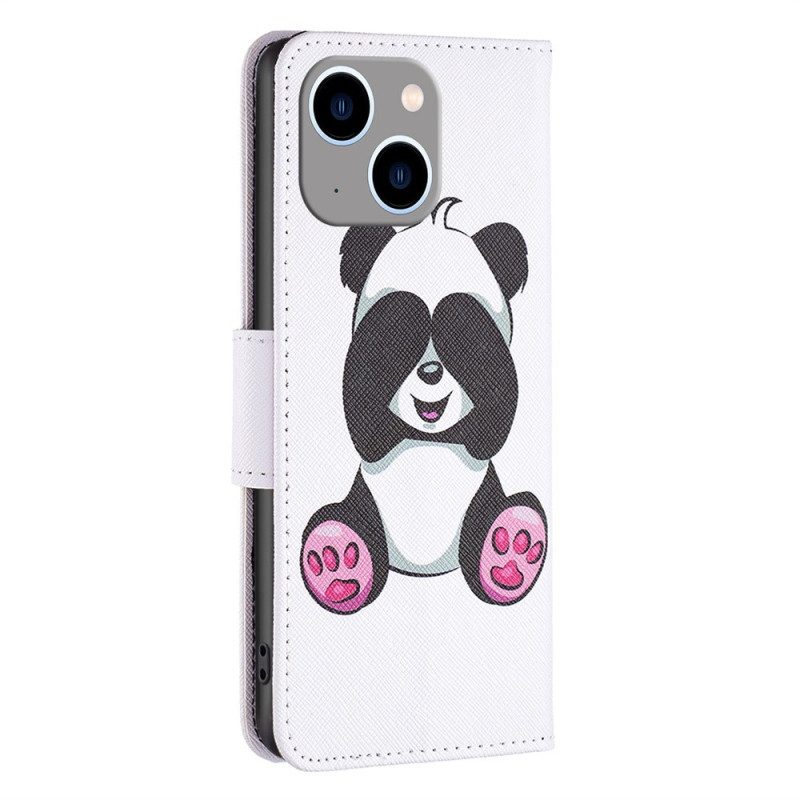 Folio Cover iPhone 14 Plus Divertimento Panda