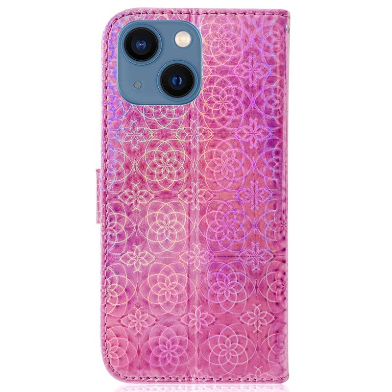 Folio Cover iPhone 14 Plus Modello Stile Strappy