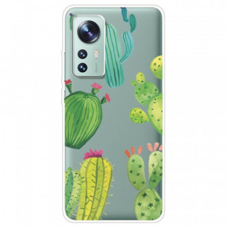 Cover Xiaomi 12 / 12X Cactus Dell'acquerello