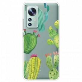 Cover Xiaomi 12 / 12X Cactus Dell'acquerello