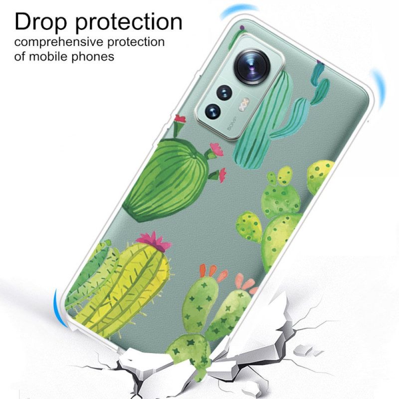 Cover Xiaomi 12 / 12X Cactus Dell'acquerello