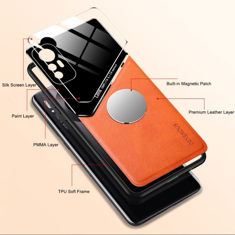 Cover Xiaomi 12 / 12X Effetto Pelle Magnetica