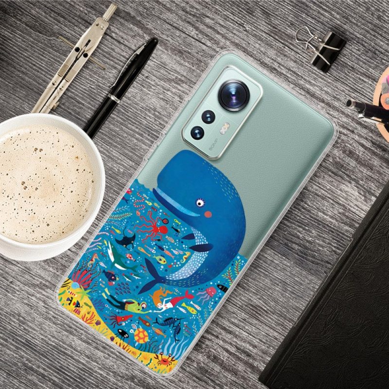 Cover Xiaomi 12 / 12X Grafica Balena