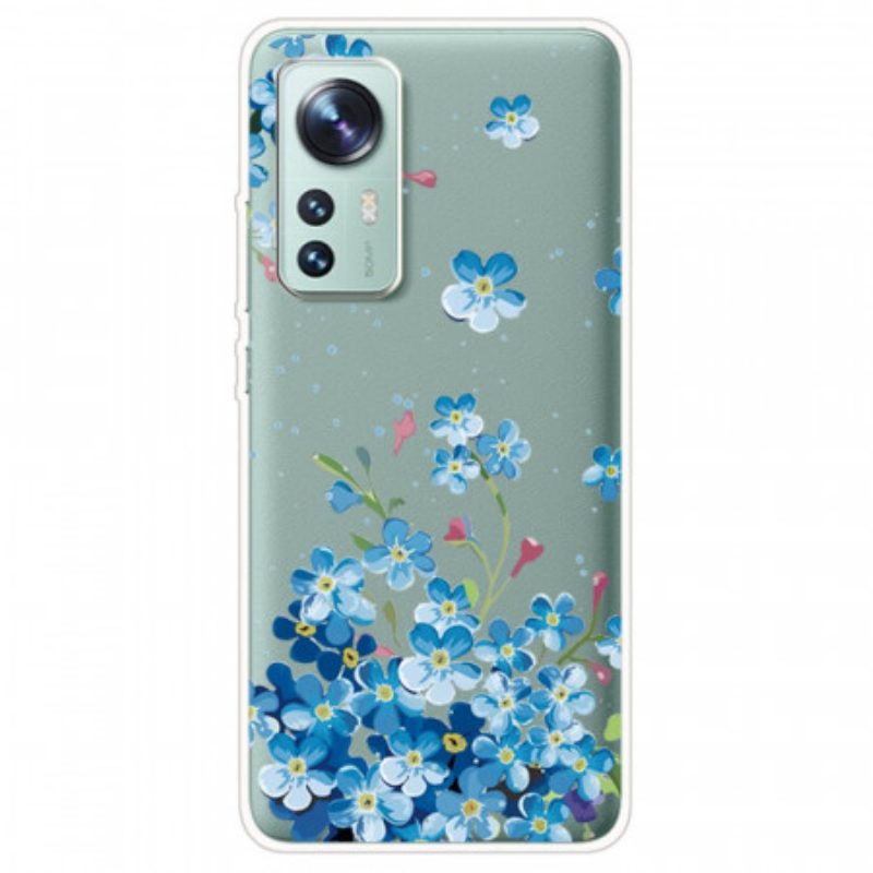 Cover Xiaomi 12 / 12X Mazzo Di Fiori Blu