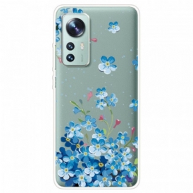 Cover Xiaomi 12 / 12X Mazzo Di Fiori Blu