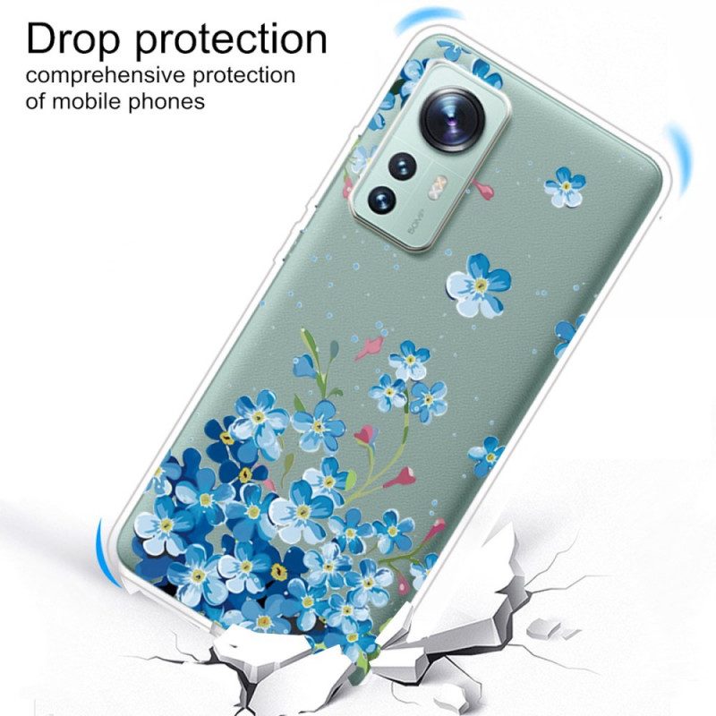 Cover Xiaomi 12 / 12X Mazzo Di Fiori Blu