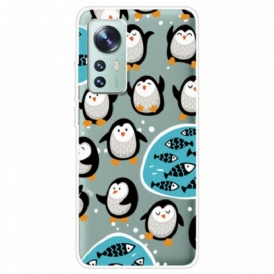 Cover Xiaomi 12 / 12X Pinguini E Pesci