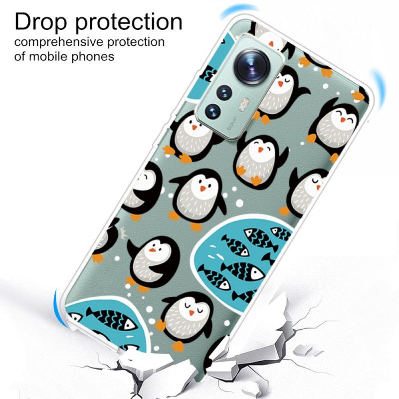 Cover Xiaomi 12 / 12X Pinguini E Pesci