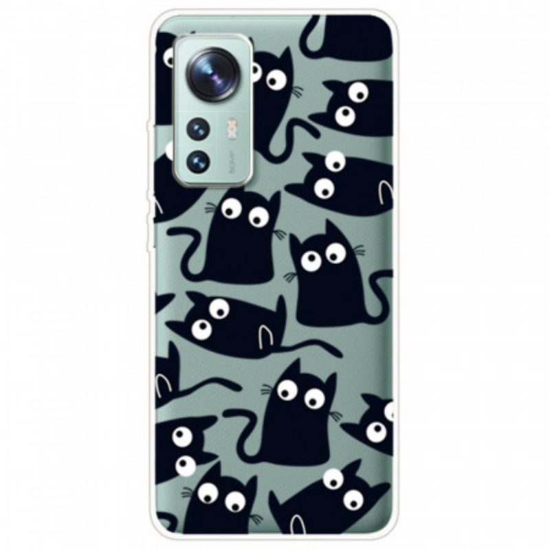 Cover Xiaomi 12 / 12X Più Gatti Neri