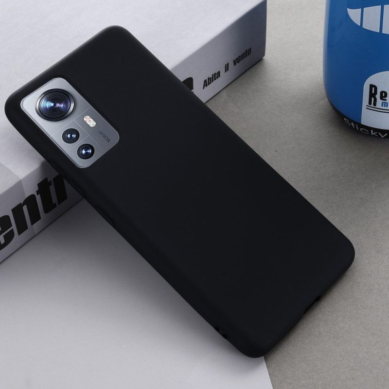 Cover Xiaomi 12 / 12X Silicone Liquido Con Cordino