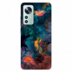 Cover Xiaomi 12 / 12X Silicone Nuvola Colorata