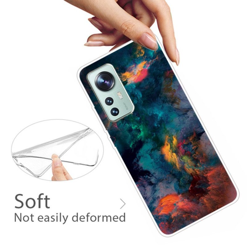 Cover Xiaomi 12 / 12X Silicone Nuvola Colorata