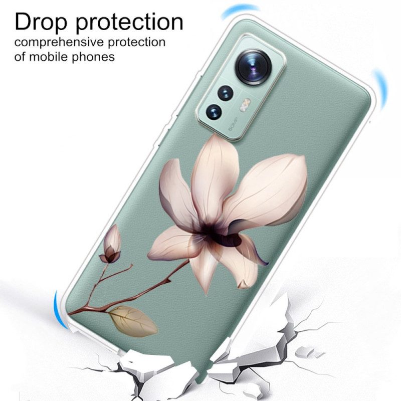 Cover Xiaomi 12 / 12X Un Fiore Trasparente