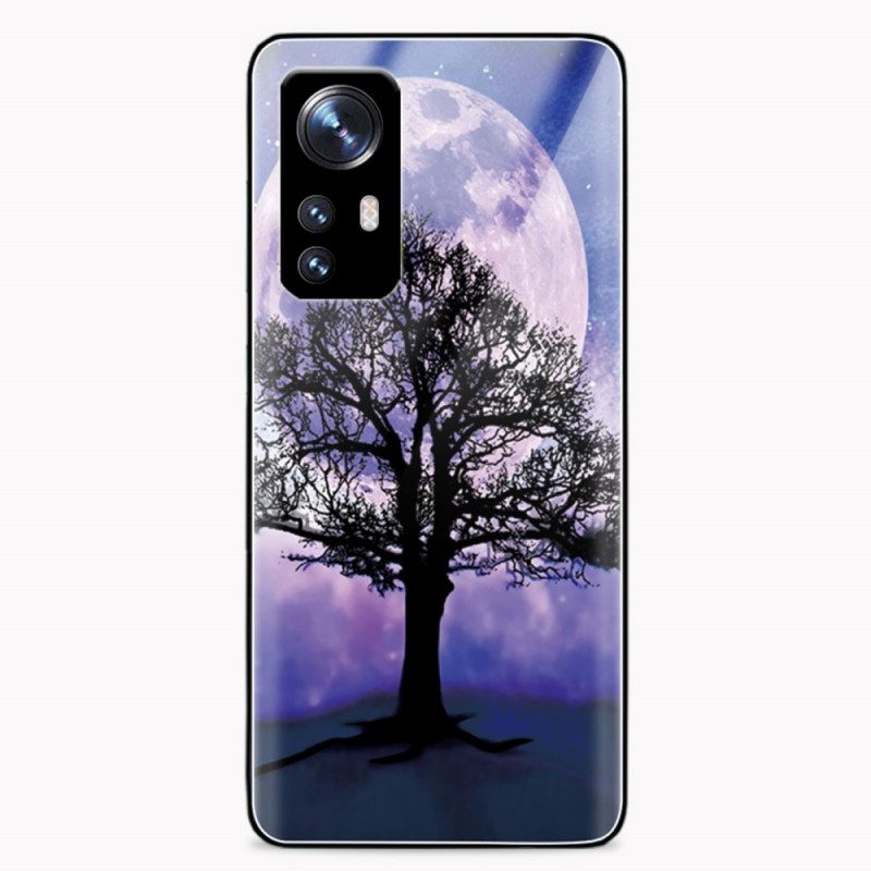 Cover Xiaomi 12 / 12X Vetro Temperato Albero E Luna