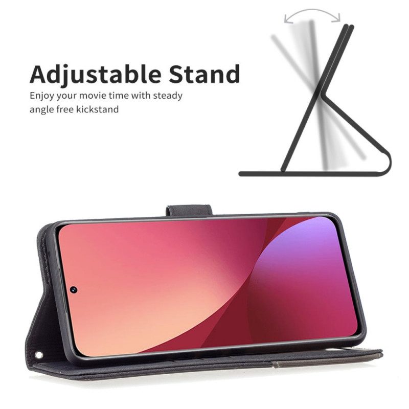 Custodia A Portafoglio Xiaomi 12 / 12X Triangoli Di Colore Binfen