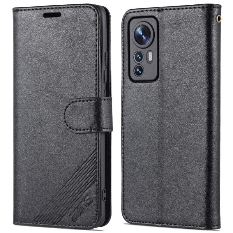 Custodia in pelle Xiaomi 12 / 12X Azns Ecopelle