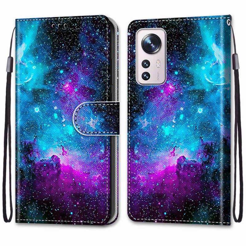 Custodia in pelle Xiaomi 12 / 12X Cielo Cosmico