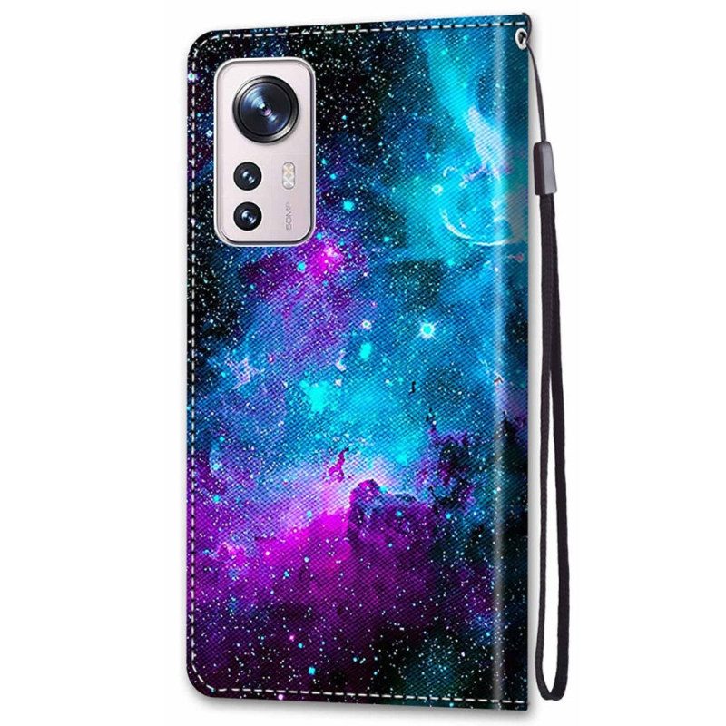 Custodia in pelle Xiaomi 12 / 12X Cielo Cosmico