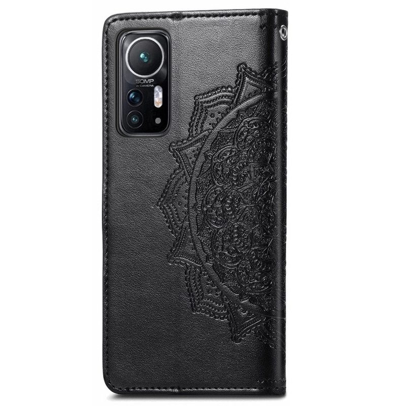 Custodia in pelle Xiaomi 12 / 12X Mandala Medioevo