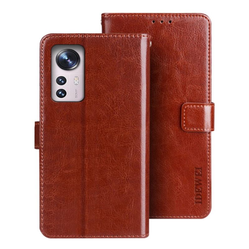 Custodia in pelle Xiaomi 12 / 12X Similpelle Idewei