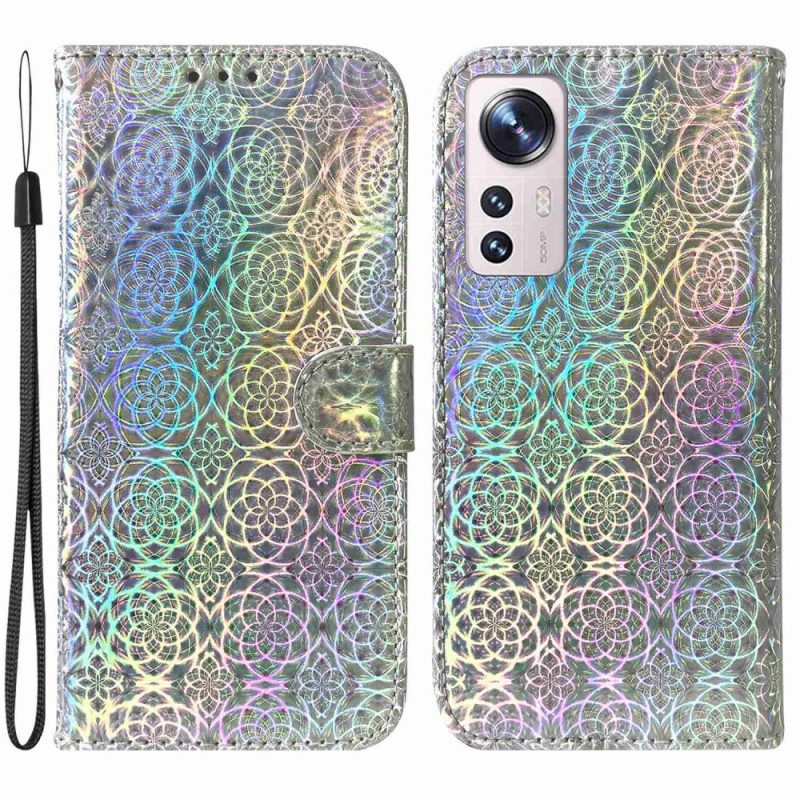 Custodia in pelle Xiaomi 12 / 12X Stile Discoteca