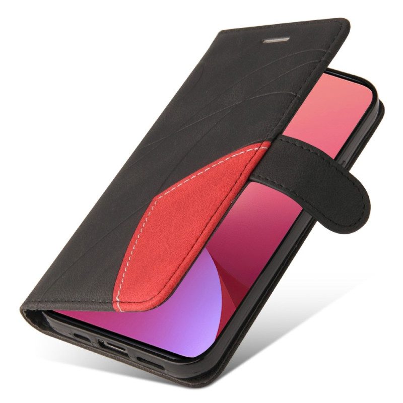 Folio Cover Xiaomi 12 / 12X Cinturino Bicolore