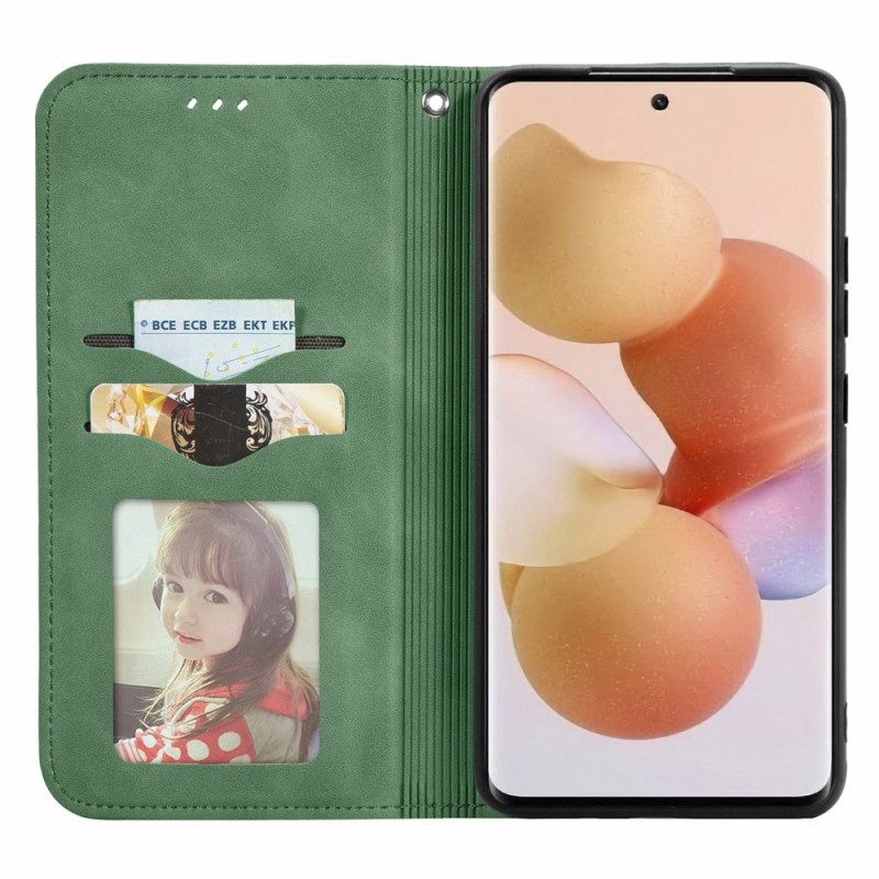 Folio Cover Xiaomi 12 / 12X Custodia in pelle Sensazione Sulla Pelle