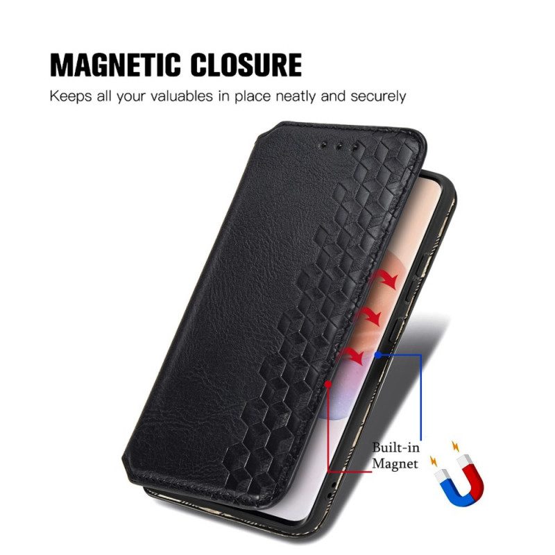 Folio Cover Xiaomi 12 / 12X Custodia in pelle Struttura Del Diamante