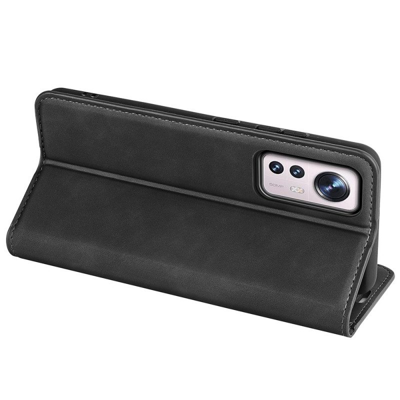 Folio Cover Xiaomi 12 / 12X Custodia in pelle Tocco Di Pelle