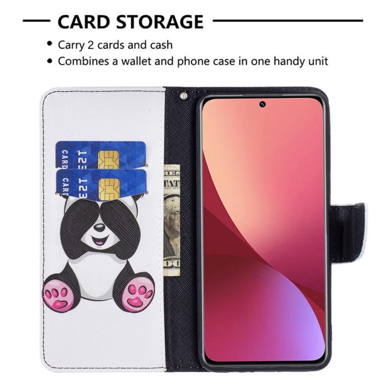 Folio Cover Xiaomi 12 / 12X Divertimento Panda