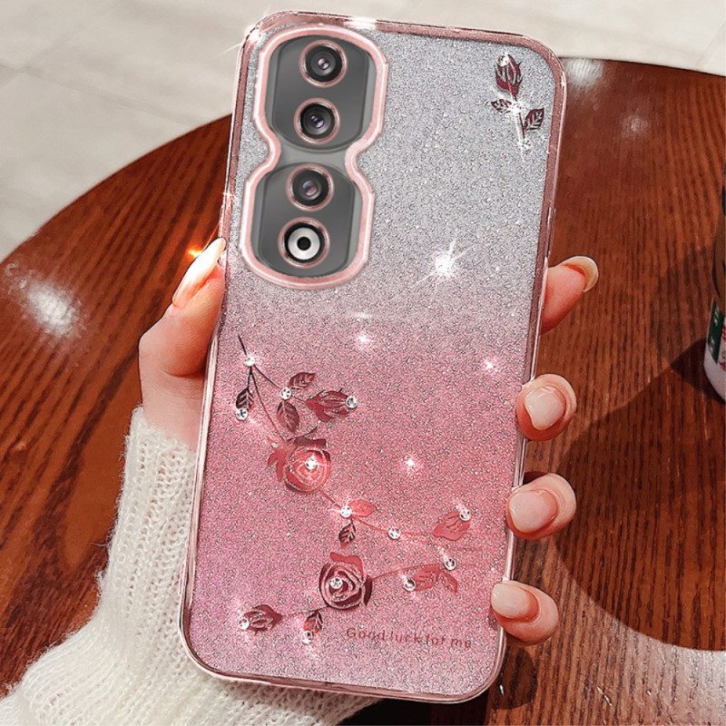 Cover Honor 90 Pro Colore Sfumato Glitterato