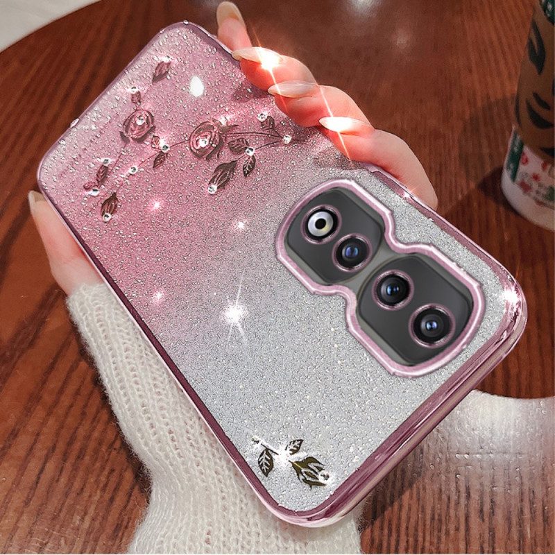 Cover Honor 90 Pro Colore Sfumato Glitterato