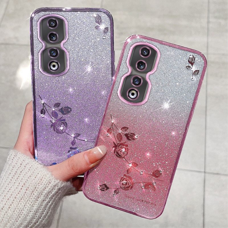 Cover Honor 90 Pro Colore Sfumato Glitterato