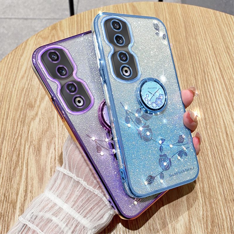 Cover Honor 90 Pro Supporto Glitter E Vivavoce