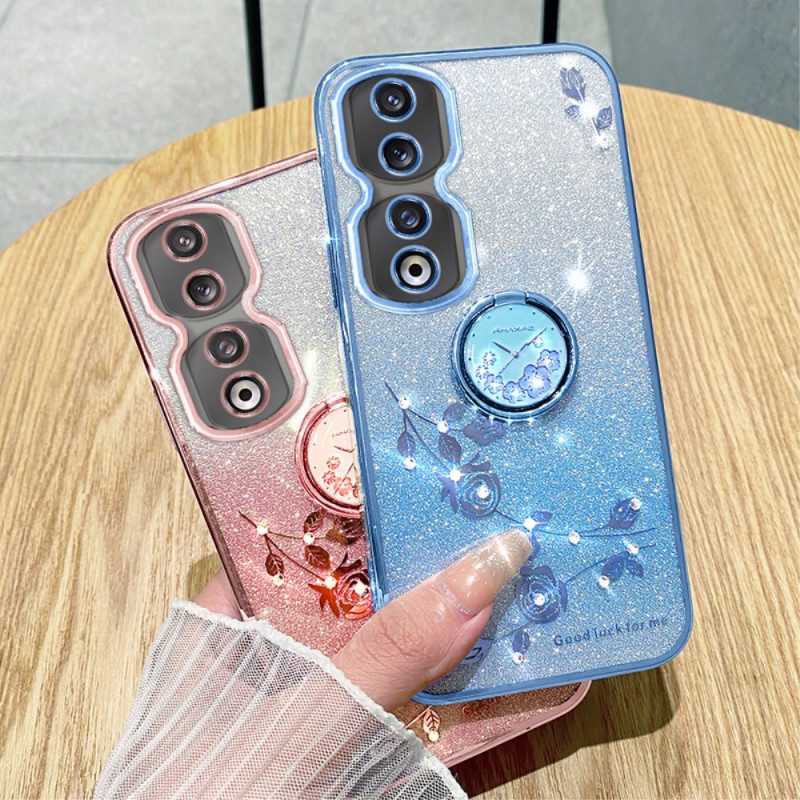 Cover Honor 90 Pro Supporto Glitter E Vivavoce