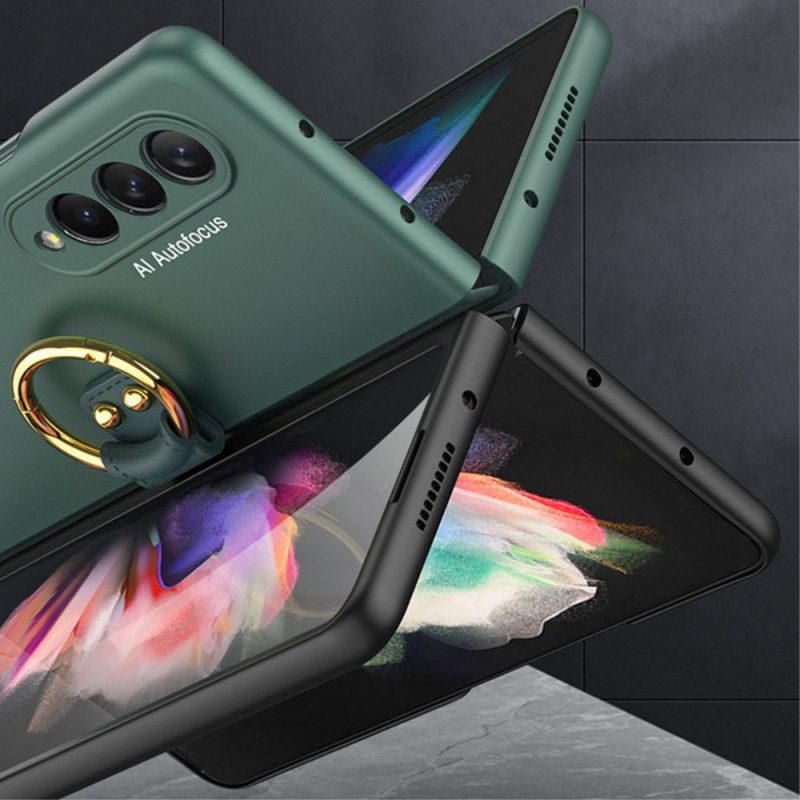 Cover Samsung Galaxy Z Fold 3 5G Anello-supporto E Proteggi Schermo Gkk