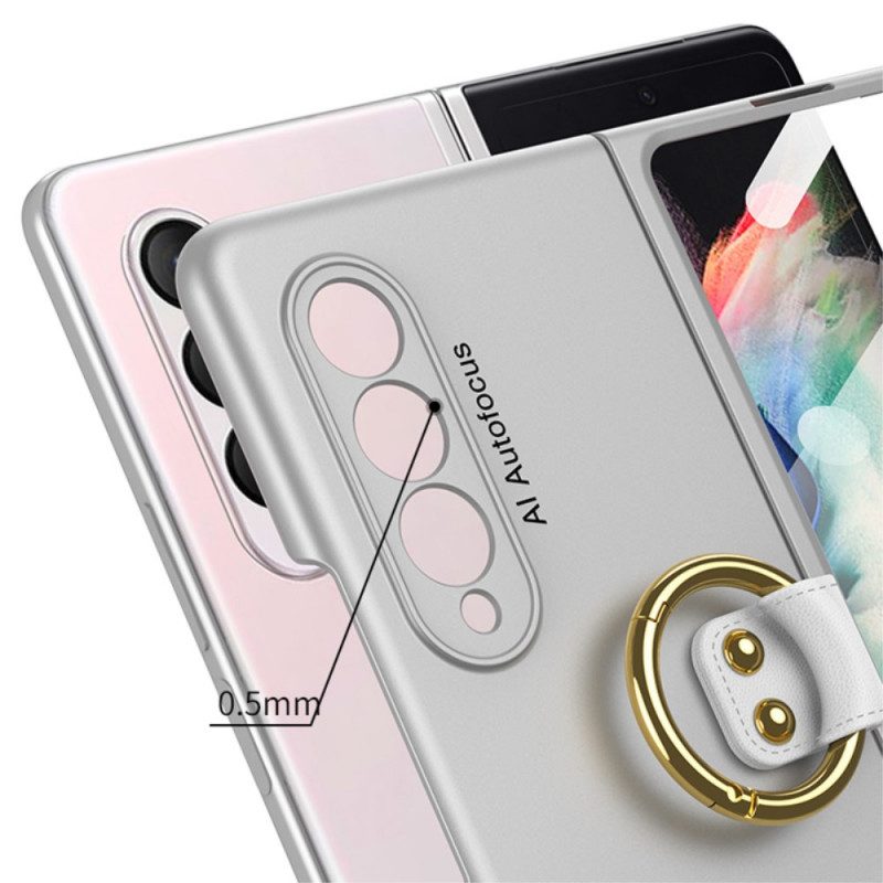 Cover Samsung Galaxy Z Fold 3 5G Anello-supporto E Proteggi Schermo Gkk