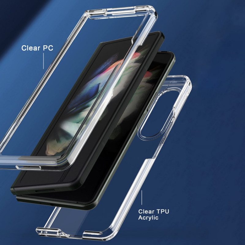 Cover Samsung Galaxy Z Fold 3 5G Bordi Colorati Trasparenti