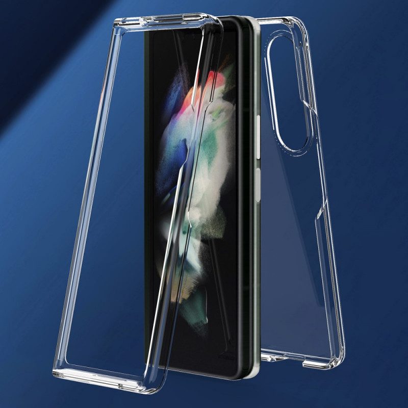 Cover Samsung Galaxy Z Fold 3 5G Bordi Colorati Trasparenti