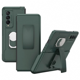 Cover Samsung Galaxy Z Fold 3 5G Con Anello E Supporto Gkk