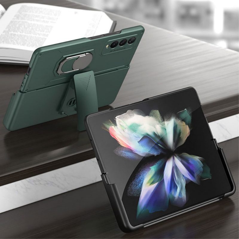 Cover Samsung Galaxy Z Fold 3 5G Con Anello E Supporto Gkk