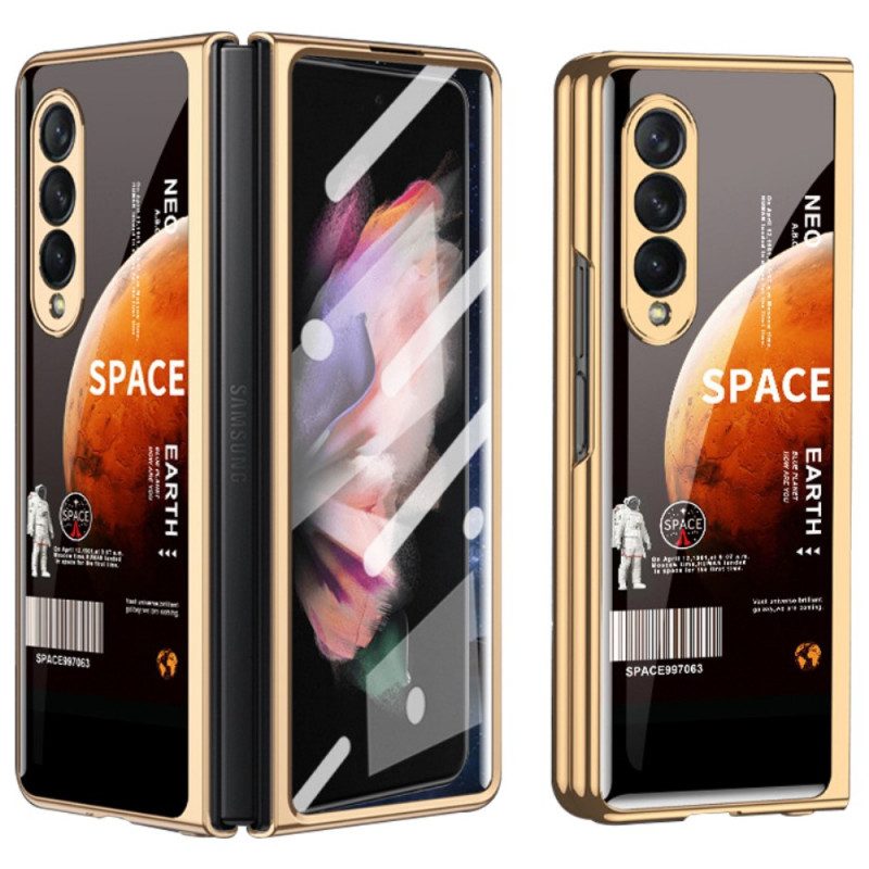 Cover Samsung Galaxy Z Fold 3 5G Con Protezione Dello Schermo Spaziale