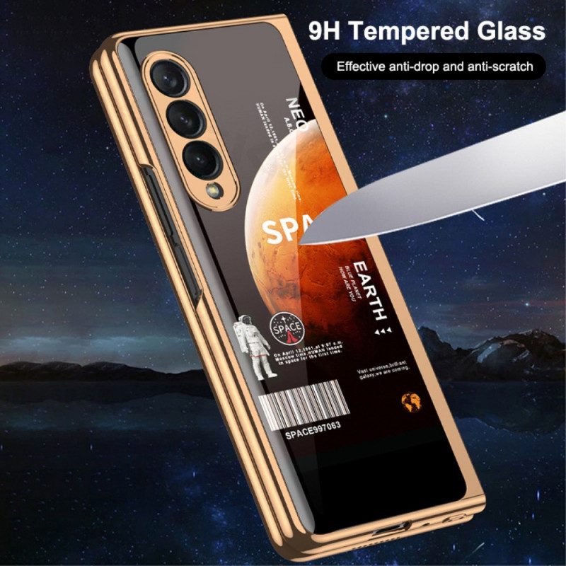 Cover Samsung Galaxy Z Fold 3 5G Con Protezione Dello Schermo Spaziale