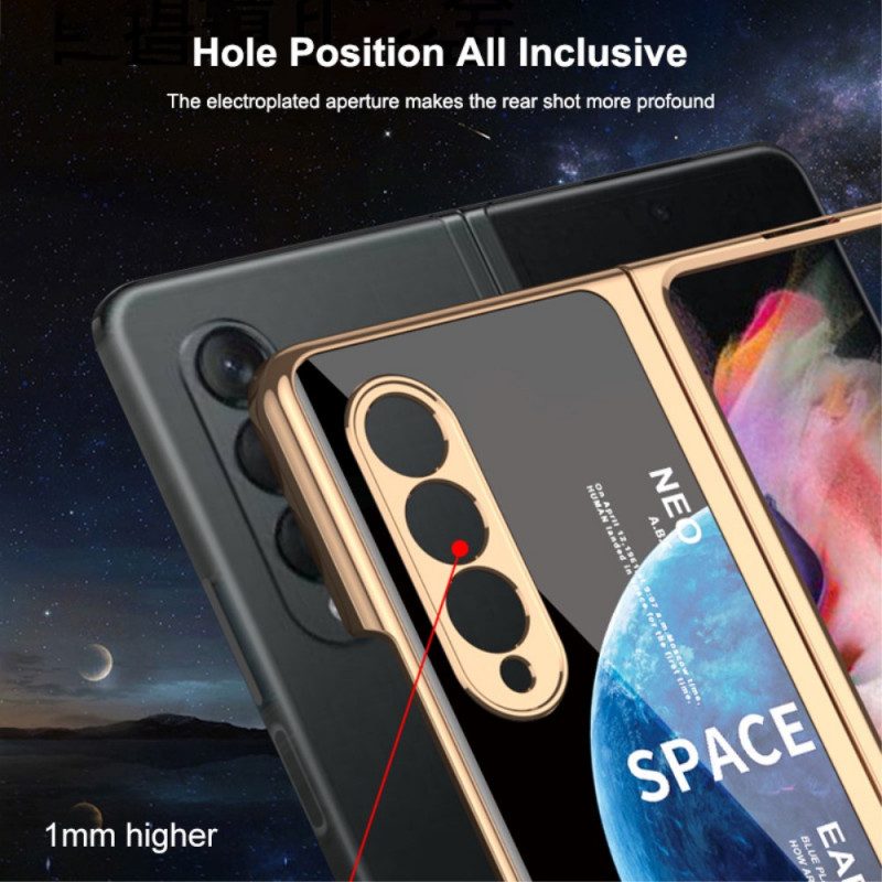 Cover Samsung Galaxy Z Fold 3 5G Con Protezione Dello Schermo Spaziale