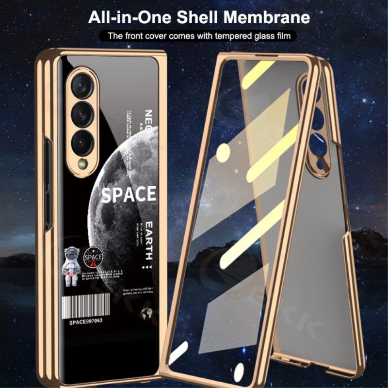 Cover Samsung Galaxy Z Fold 3 5G Con Protezione Dello Schermo Spaziale